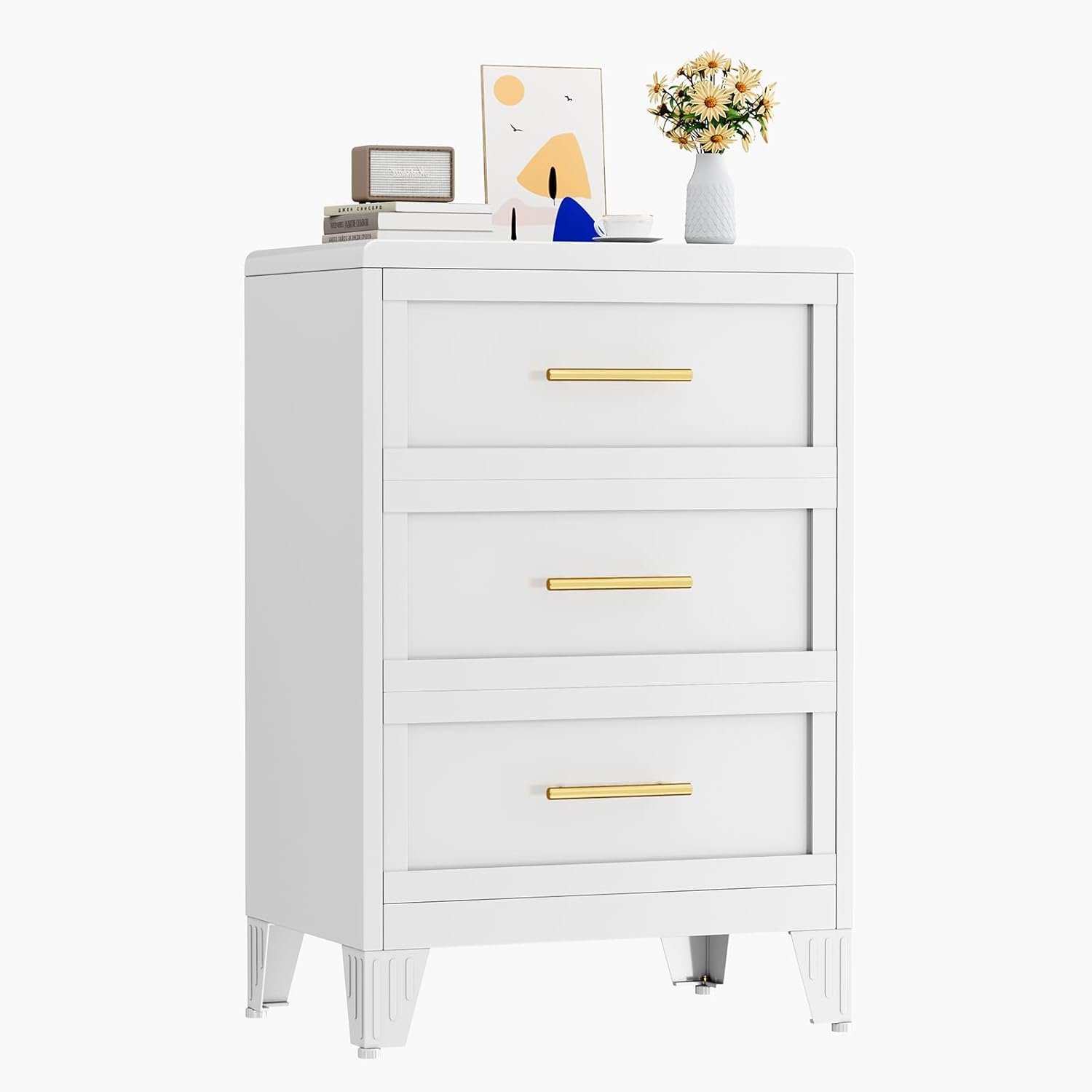 Metal Small Dresser for Bedroom